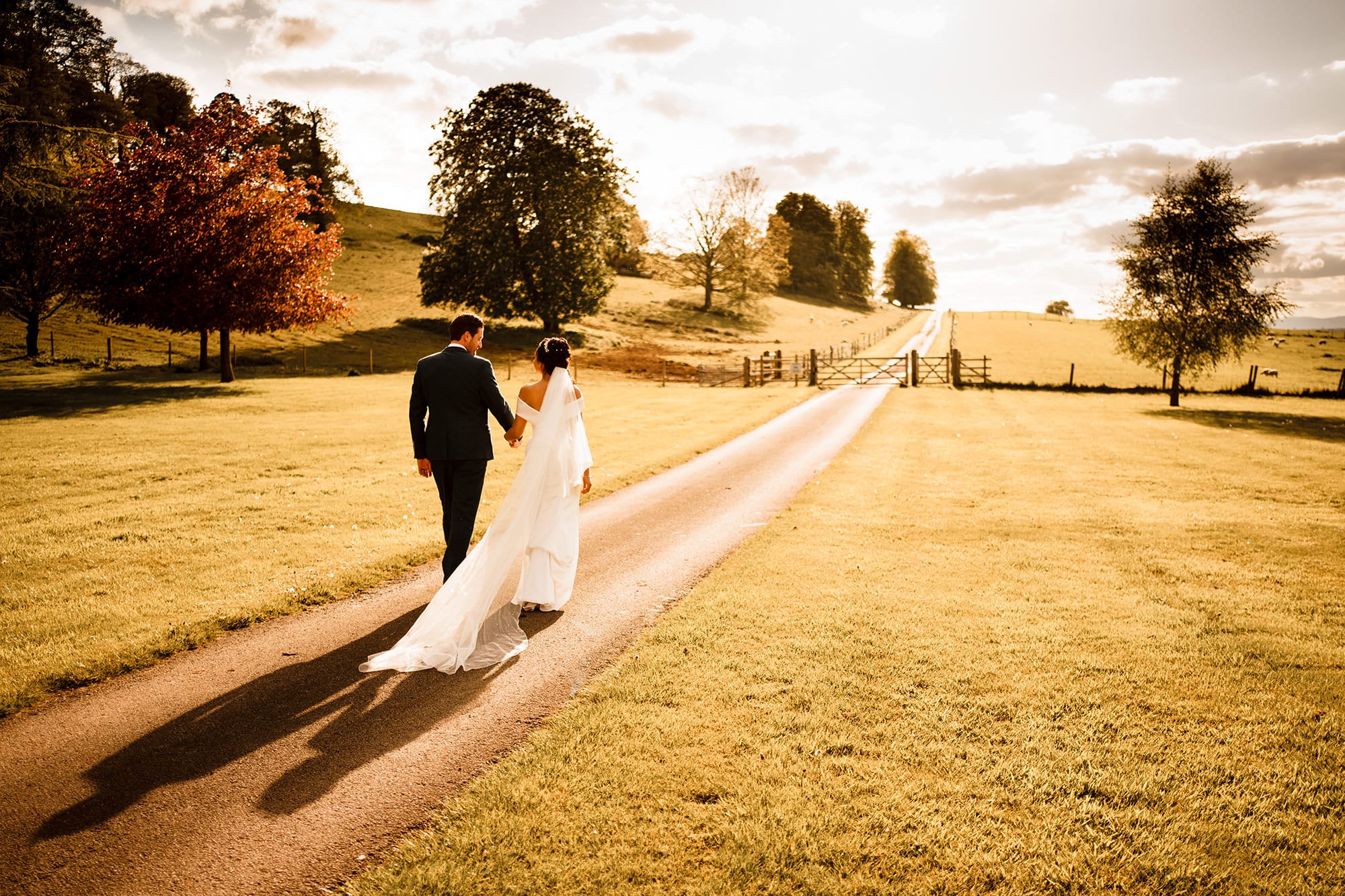 Hawkstone Hall Gardens Wedding Photos