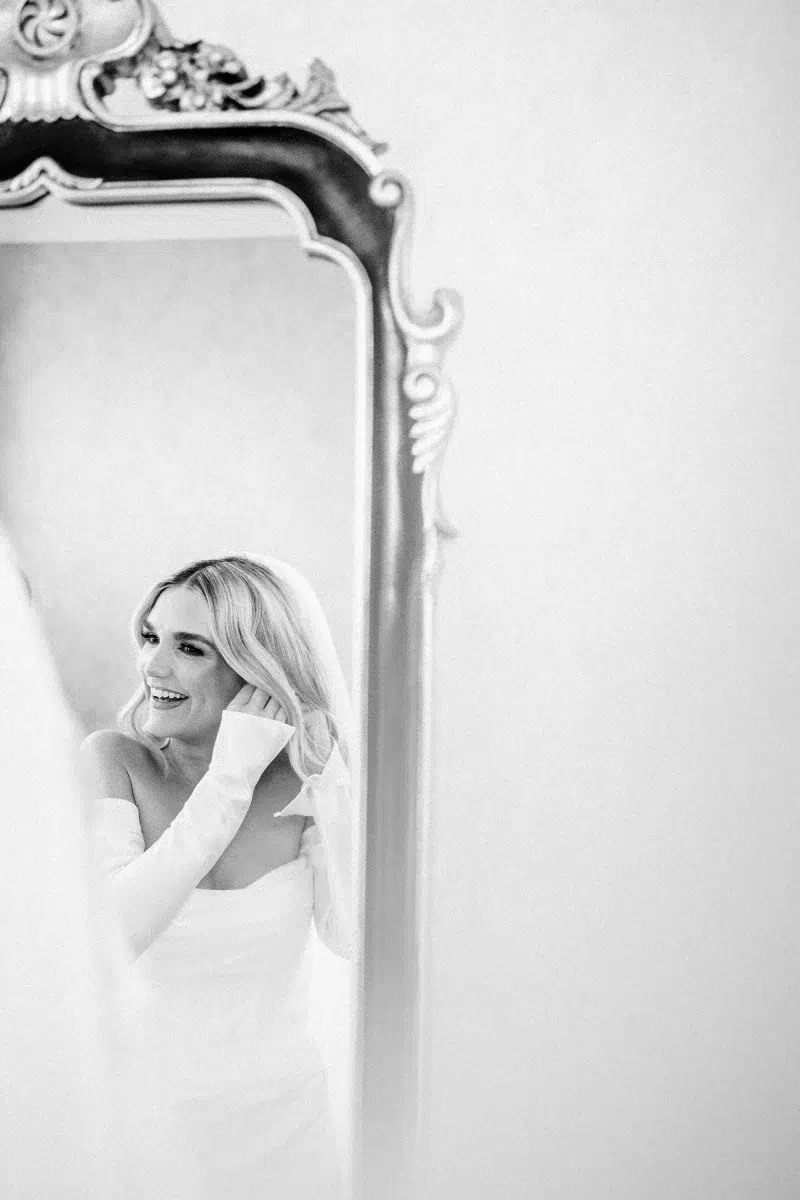 bride getting ready moment photo idea